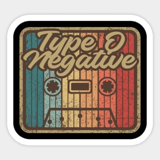 Type O Negative Vintage Cassette Sticker